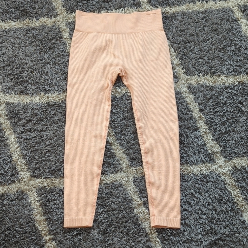NWT Guess Rib Seamless Leggings Prairie Sunset M/L